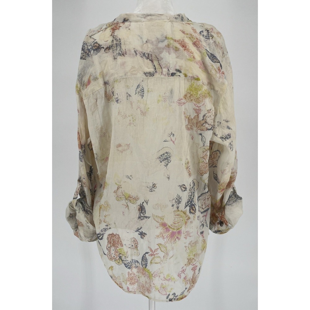 NWT Semi Sheer Tunic Top Art To Wear Romantic Boho Fairy Blouse Made in USA Sz L - Picture 3 of 9